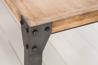 FACTORY Industrial Design Esstisch  160cm Akazie weiß gekälkt
