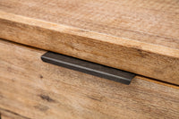 FACTORY Massives Industrial Sideboard 180cm Akazie weiß gekälkt