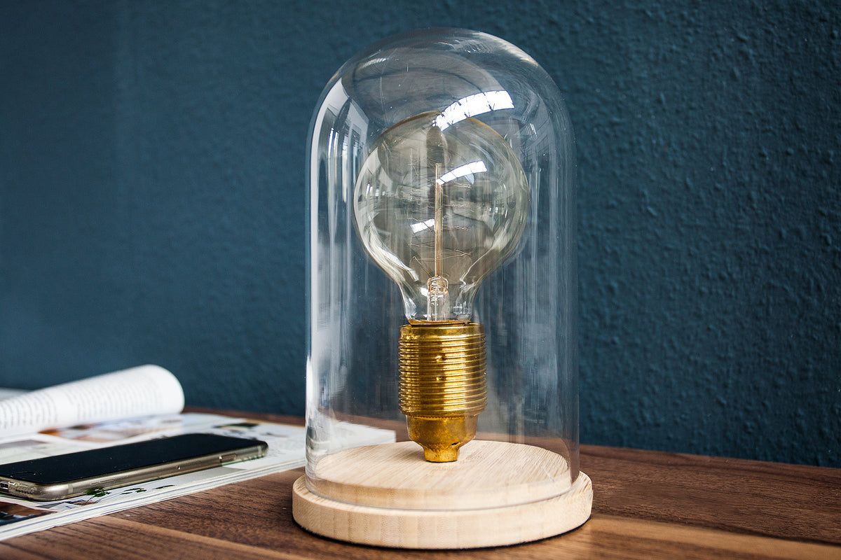 EDISON Industrial Tischlampe 22cm Glühbirne Tischleuchte