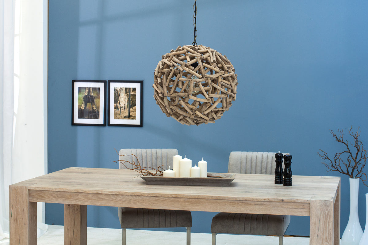 Handgearbeitete Hängeleuchte PURE NATURE I 40cm Treibholz Hängelampe