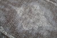 PURE UNIQUE Orientalischer Baumwoll-Teppich 240x160cm hellgrau geometrische Muster