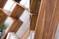CUBUS Massives Bücherregal Sheesham 180cm einzigartige Maserung