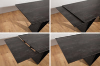 PROMETHEUS extendable dining table 180-220-260cm lava ceramic made in Italy