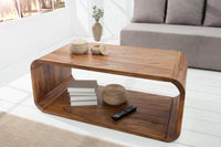 CUBUS Eleganter Holz Couchtisch 100cm Sheesham stone finish TV-Board