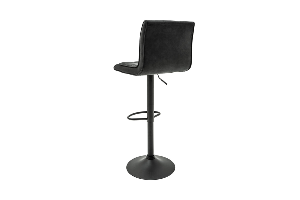 MODENA Höhenverstellbarer Barhocker vintage grau Barstuhl mit Fußablage
