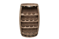 BODEGA Authentisches Weinregal 60cm natur Pinie Weinfass Shabby Chic