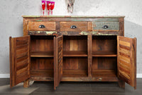 JAKARTA Unique sideboard 125cm recycled solid wood from fishing boats