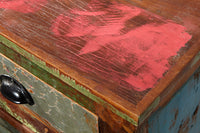 JAKARTA Unique sideboard 125cm recycled solid wood from fishing boats