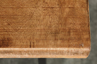 Massiver Bartisch IRON CRAFT 120cm natur Mangoholz Stehtisch Industrial Design