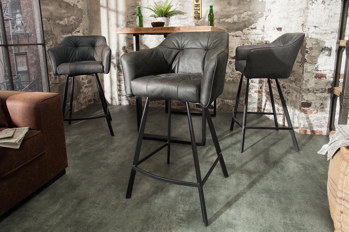 LOFT Retro bar chair 100cm bar stool with armrest