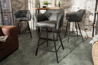 LOFT Retro bar chair 100cm bar stool with armrest