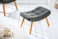 SCANDINAVIA Design Hocker Massivholz Scandinavian Design Fußhocker