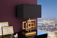 EL TORO Extravagant table lamp 68cm black bull head table lamp