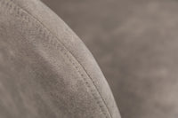 DUTCH COMFORT Höhenverstellbarer Bürostuhl taupe mit Steppung