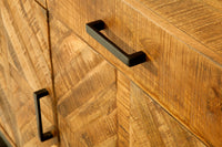 INFINITY HOME Massives Sideboard 160cm Mangoholz Industrial Design