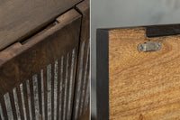 ONYX solid sideboard 177cm mango wood with agate stone trim