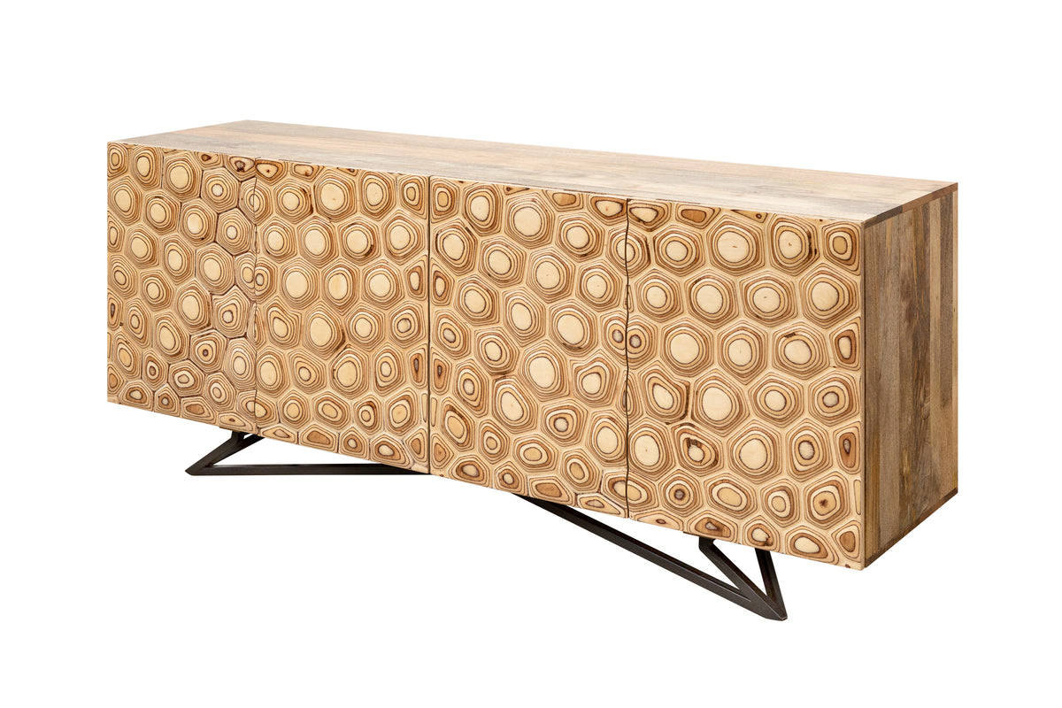 ORGANIC LIVING Massives Sideboard 175cm Mangoholz organisches Design
