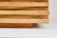 RELIEF Solid TV lowboard 150cm acacia wood with elaborate front