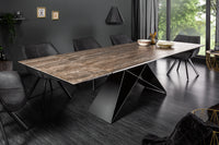 PROMETHEUS extendable dining table 180-220-260cm rust ceramic made in Italy