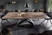 PROMETHEUS extendable dining table 180-220-260cm rust ceramic made in Italy