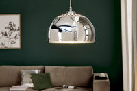 CHROME BALL Designer Hängelampe 32cm chrom Pendelleuchte Modern Design