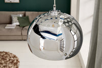 CHROME BALL Designer Hängelampe 32cm chrom Pendelleuchte Modern Design