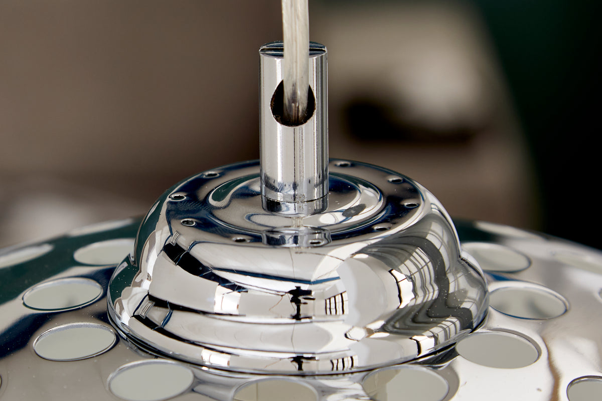 CHROME BALL Designer Hängelampe 32cm chrom Pendelleuchte Modern Design