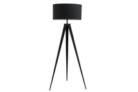 Elegante Stehlampe TRIPOD 142cm schwarz Retro Stehleuchte