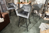 LOFT Retro bar chair 100cm bar stool with armrest