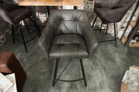 LOFT Retro bar chair 100cm bar stool with armrest