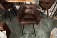 LOFT Retro bar chair 100cm bar stool with armrest