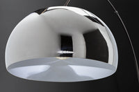 LOUNGE DEAL Ausziehbare Bogenlampe 170-210cm chrom Marmorfuß Stehlampe