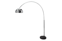 LOUNGE DEAL Ausziehbare Bogenlampe 170-210cm chrom Marmorfuß Stehlampe