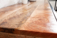 Industrial Konsolentisch INDUSTRIAL 120cm Mango mit schwarzen Beinen