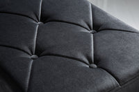 Elegante Sitzbank MODERN BAROCK 172cm Samt Edelstahl