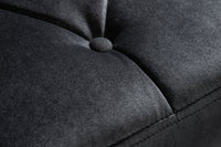 Elegante Sitzbank MODERN BAROCK 172cm Samt Edelstahl