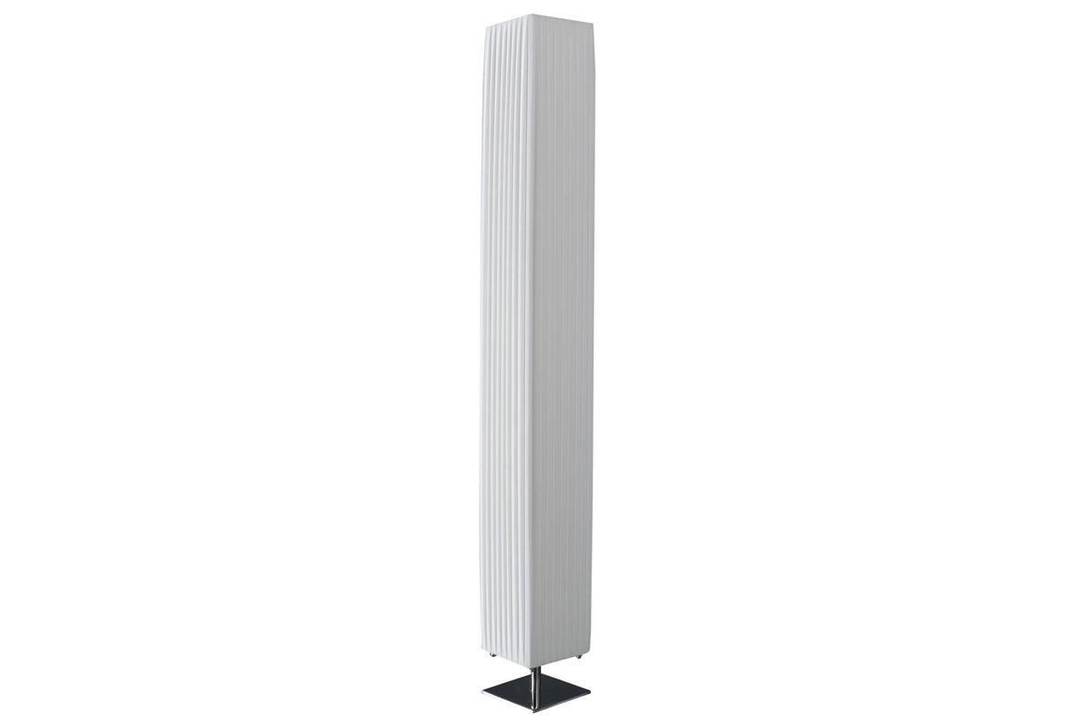 Moderne Design Stehlampe PARIS 160cm weiß Plissee Schirm Stehleuchte