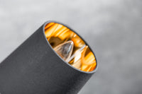 LEVELS Design Stehlampe 176cm mit 5 Leinenschirmen schwarz gold Stehleuchte