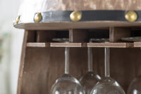BODEGA Shabby Chic wine rack 97cm pine wine barrel for 24 bottles