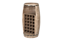 BODEGA Shabby Chic wine rack 97cm pine wine barrel for 24 bottles