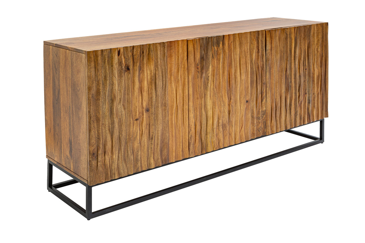 INFINITY HOME Massives Sideboard 160cm Mangoholz Industrial Design