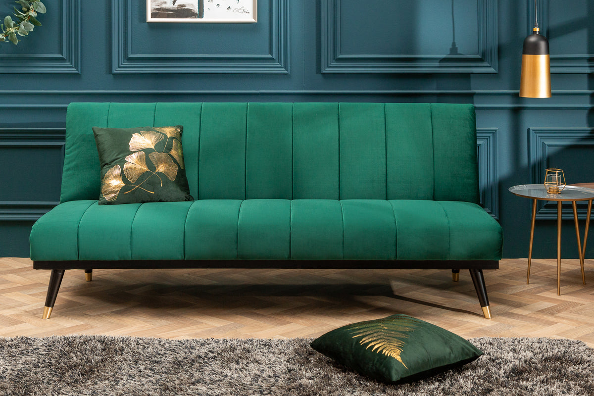 PETIT BEAUTÉ Design Schlafsofa 180cm Samt 3-Sitzer