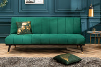 PETIT BEAUTÉ Design Schlafsofa 180cm Samt 3-Sitzer
