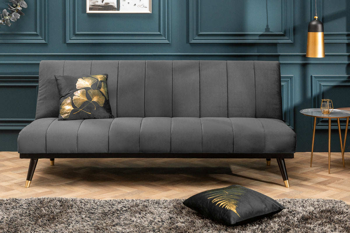 PETIT BEAUTÉ Design Schlafsofa 180cm Samt 3-Sitzer