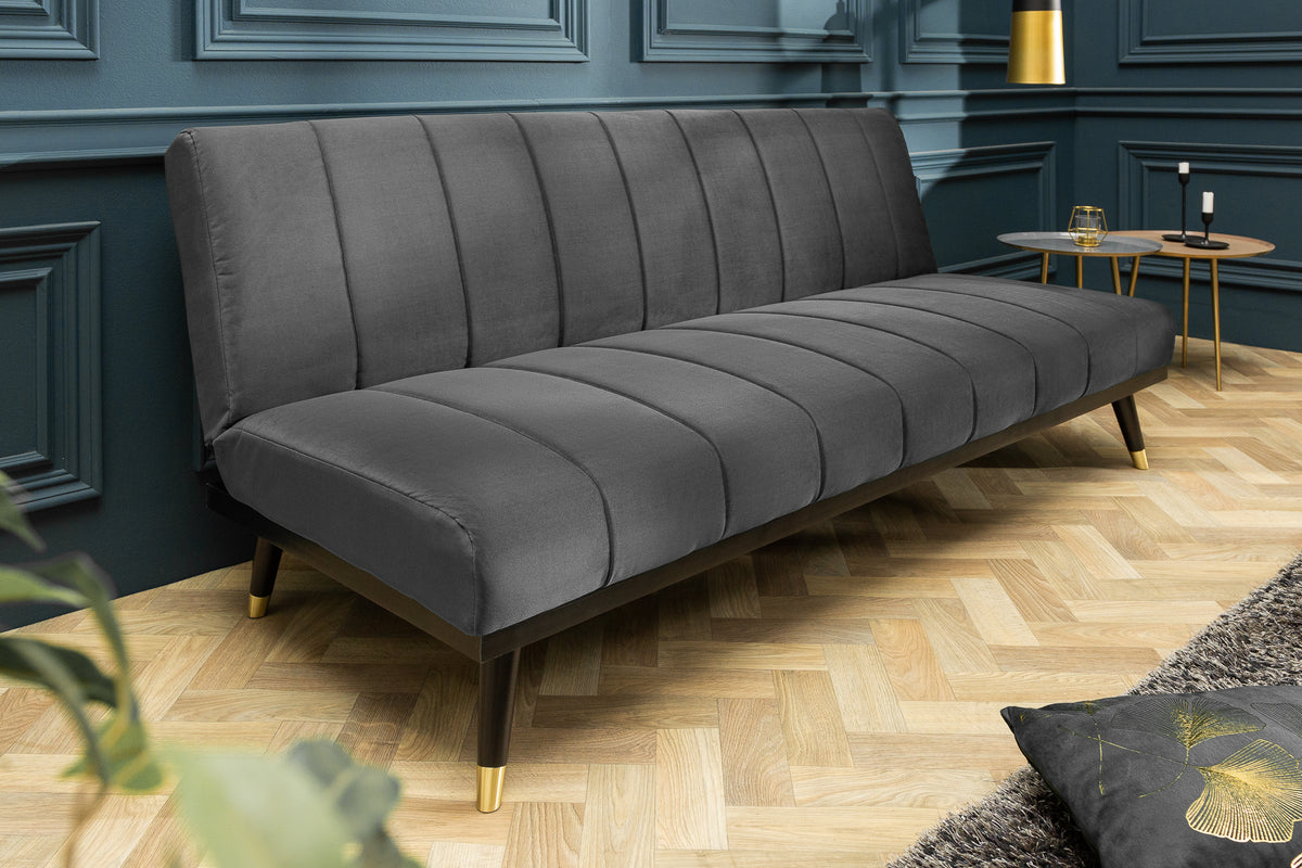 PETIT BEAUTÉ Design Schlafsofa 180cm Samt 3-Sitzer