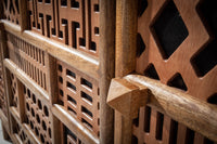 MARRAKESCH Solid sideboard 160cm mango wood with boho style decoration