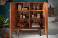 MARRAKESCH Solid highboard 120cm mango wood with boho style decoration