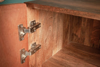 MARRAKESCH Solid highboard 120cm mango wood with boho style decoration
