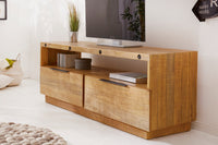 FINCA Solid TV lowboard 150cm natural recycled pine wood industrial design