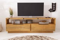 FINCA Solid TV lowboard 150cm natural recycled pine wood industrial design